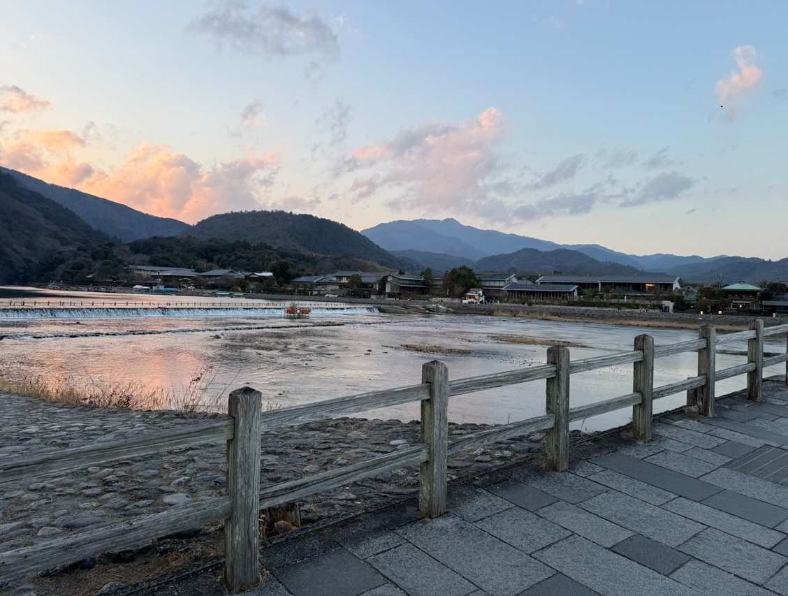 京都嵐山桂川